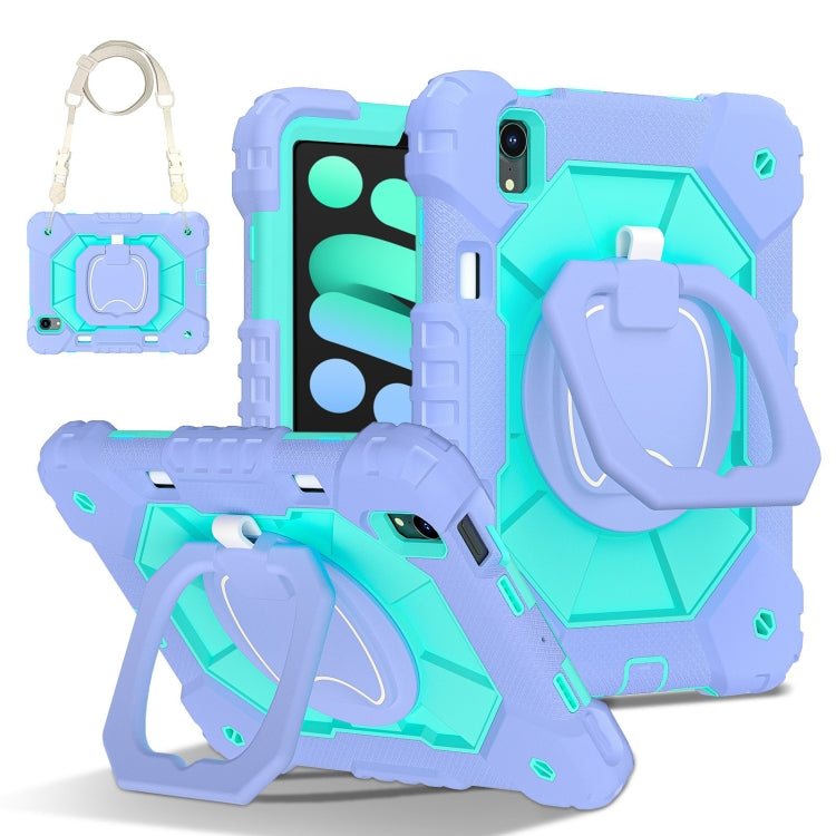 Contrast Color Robot Silicone Hybrid PC Tablet Case, For iPad Air 11 2025 / 2024�����������������...