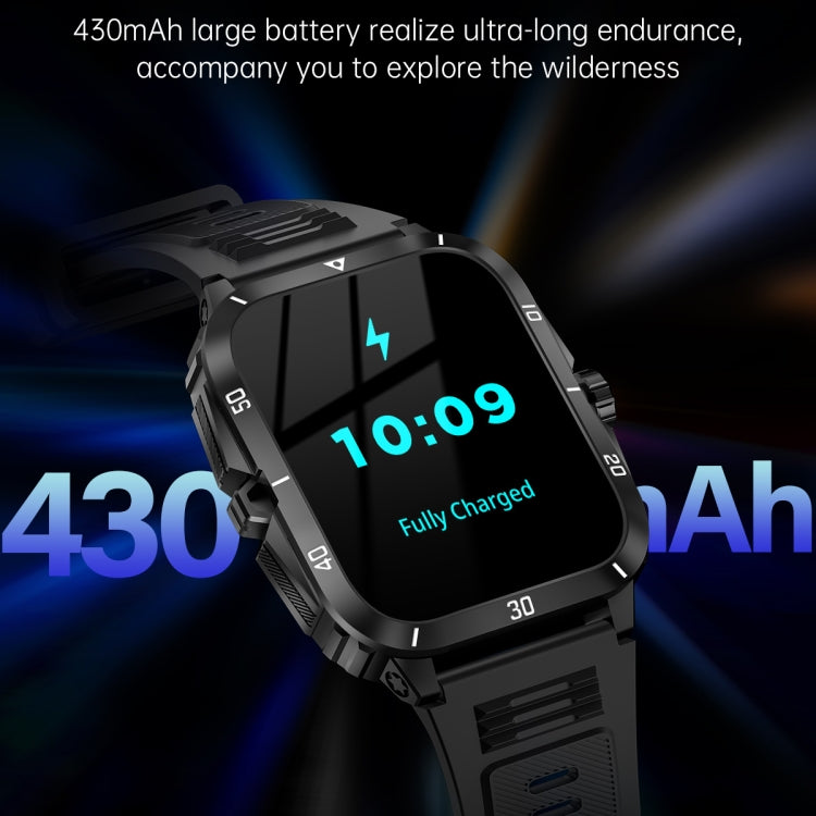 KT71 1.96 inch HD Square Screen Rugged Smart Watch