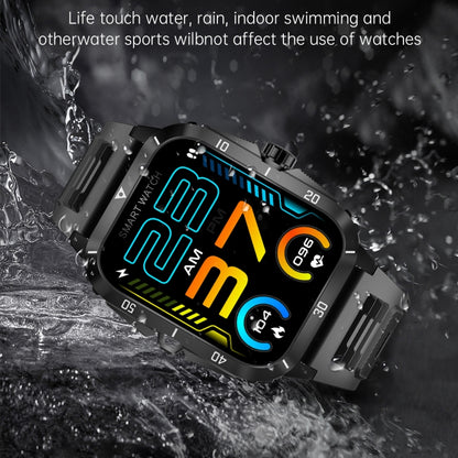KT71 1.96 inch HD Square Screen Rugged Smart Watch