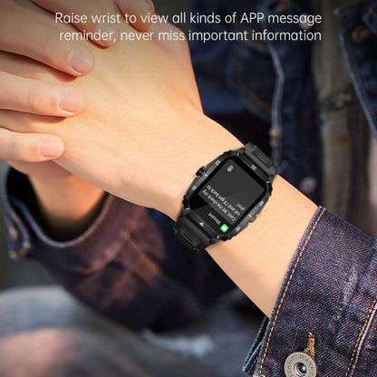 KT71 1.96 inch HD Square Screen Rugged Smart Watch