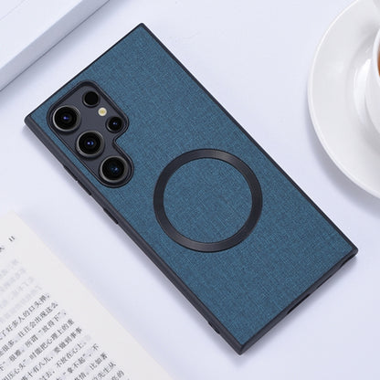 Magsafe Magnetic Ring Cloth Texture Phone Case, For Samsung Galaxy S25 5G������������������������...
