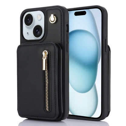 YM006 Skin Feel Zipper Card Bag Phone Case with Dual Lanyard, For iPhone 16 Pro Max��������������...