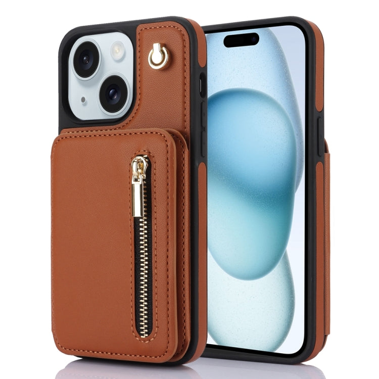 YM006 Skin Feel Zipper Card Bag Phone Case with Dual Lanyard, For iPhone 16 Pro Max��������������...