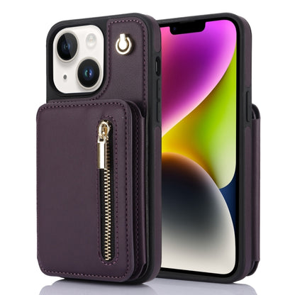 YM006 Skin Feel Zipper Card Bag Phone Case with Dual Lanyard, For iPhone 16 Pro Max��������������...