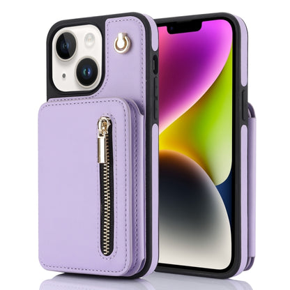 YM006 Skin Feel Zipper Card Bag Phone Case with Dual Lanyard, For iPhone 16 Pro Max��������������...