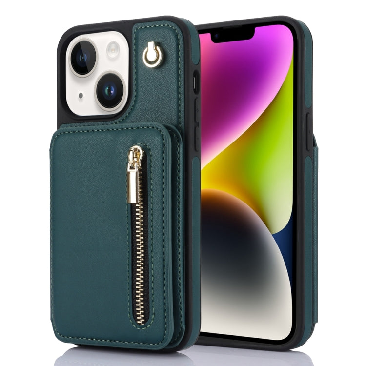 YM006 Skin Feel Zipper Card Bag Phone Case with Dual Lanyard, For iPhone 16 Pro Max��������������...