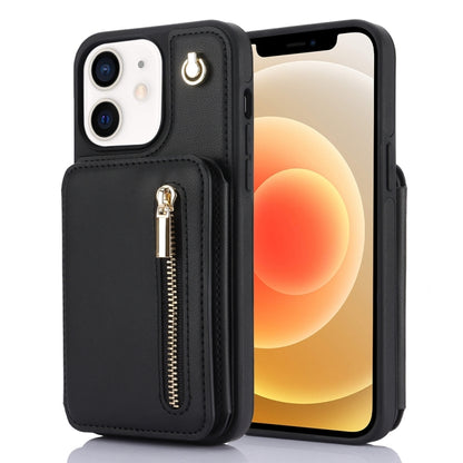 YM006 Skin Feel Zipper Card Bag Phone Case with Dual Lanyard, For iPhone 13 Pro Max��������������...