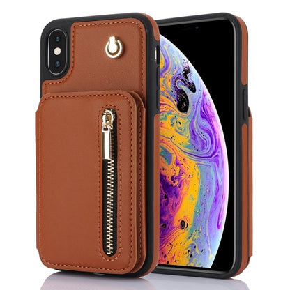 YM006 Skin Feel Zipper Card Bag Phone Case with Dual Lanyard, For iPhone 13 Pro Max��������������...