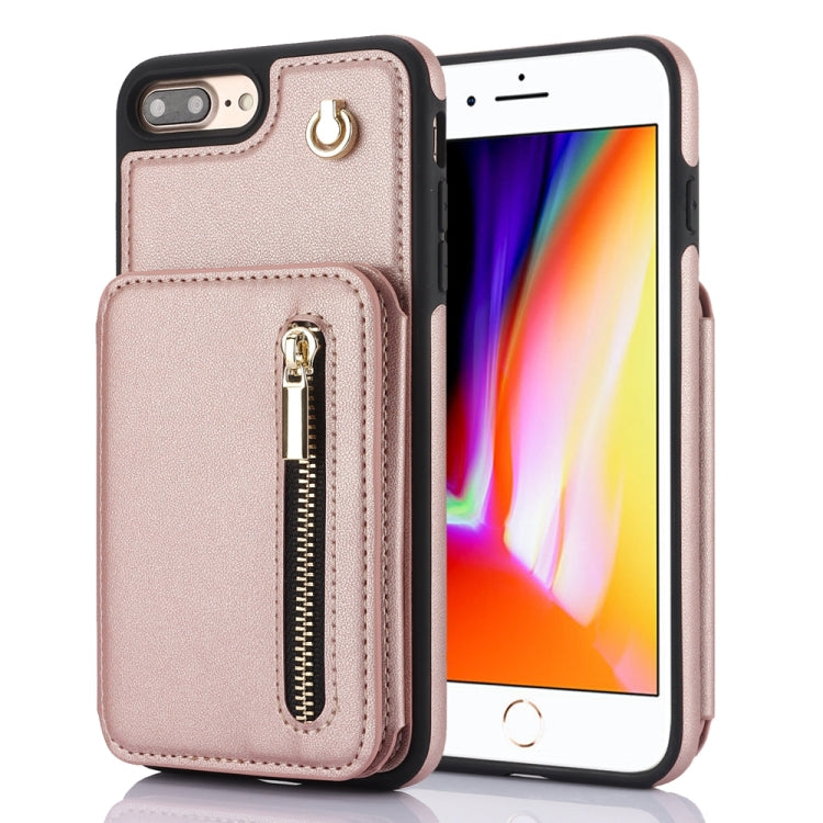 YM006 Skin Feel Zipper Card Bag Phone Case with Dual Lanyard, For iPhone 13 Pro Max��������������...