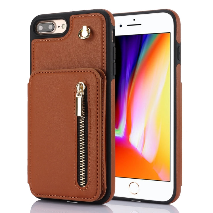 YM006 Skin Feel Zipper Card Bag Phone Case with Dual Lanyard, For iPhone 13 Pro Max��������������...