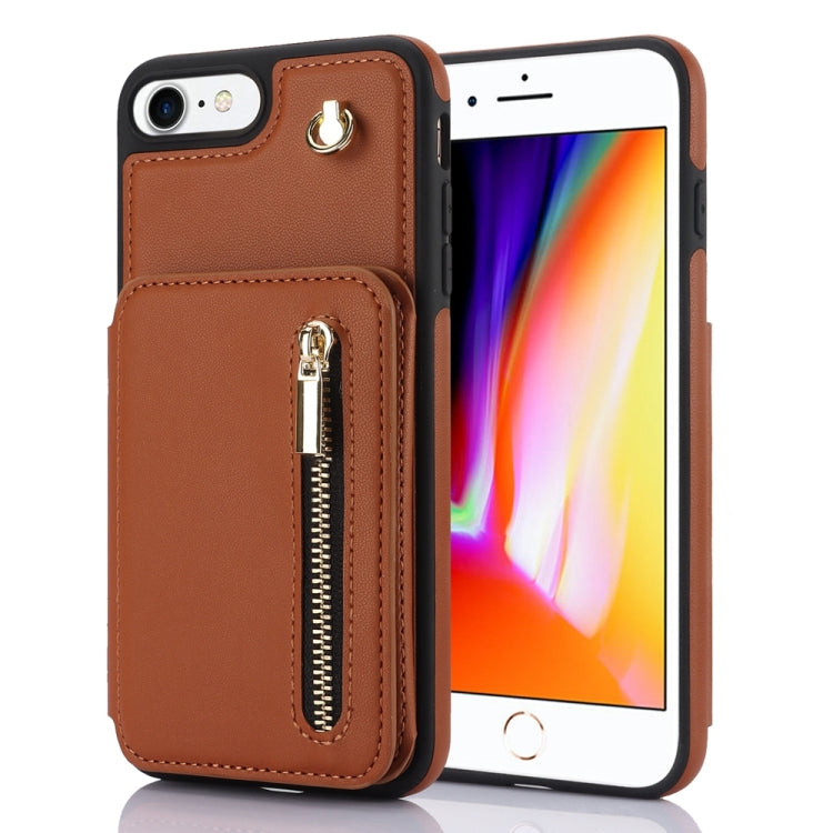 YM006 Skin Feel Zipper Card Bag Phone Case with Dual Lanyard, For iPhone 16 Pro Max��������������...