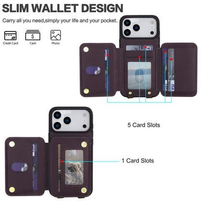 YM006 Skin Feel Zipper Card Bag Phone Case with Dual Lanyard