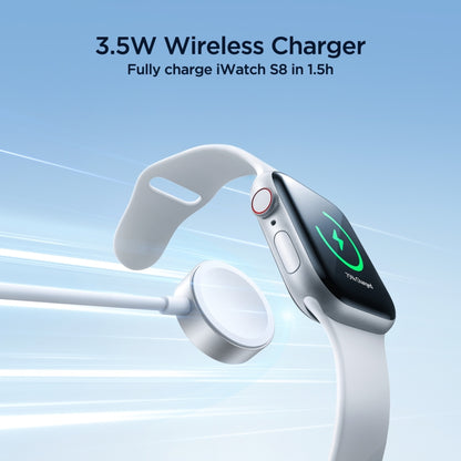 JOYROOM S-IW008 3 in 1 USB to 8 Pin + USB-C/Type-C + Magnetic Watch Wireless Charging Data Cable,...
