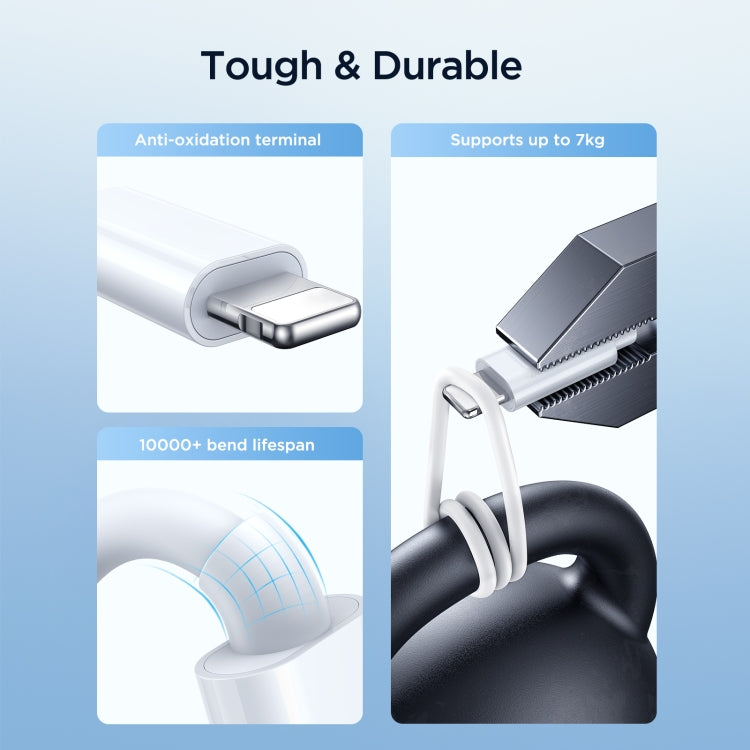 JOYROOM S-IW008 3 in 1 USB to 8 Pin + USB-C/Type-C + Magnetic Watch Wireless Charging Data Cable,...