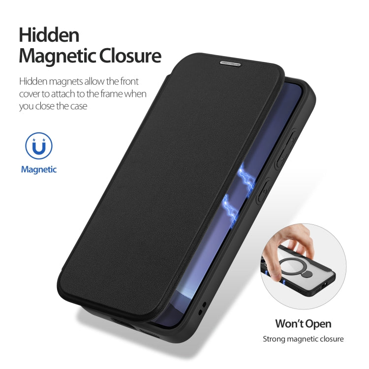 DUX DUCIS Skin X Pro Series Magsafe Ring Holder Leather Phone Case, For Samsung Galaxy S25 5G����...
