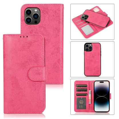 2 in 1 Detachable Phone Leather Case, For iPhone 16 Pro Max, For iPhone 16 Pro, For iPhone 16 Plu...