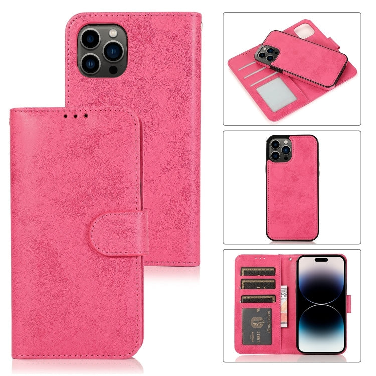 2 in 1 Detachable Phone Leather Case, For iPhone 16 Pro Max, For iPhone 16 Pro, For iPhone 16 Plu...