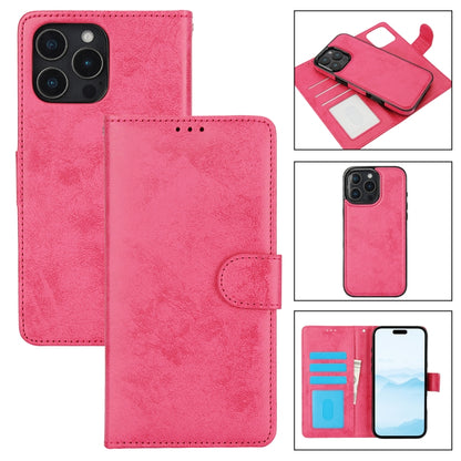 2 in 1 Detachable Phone Leather Case, For iPhone 16 Pro Max, For iPhone 16 Pro, For iPhone 16 Plu...