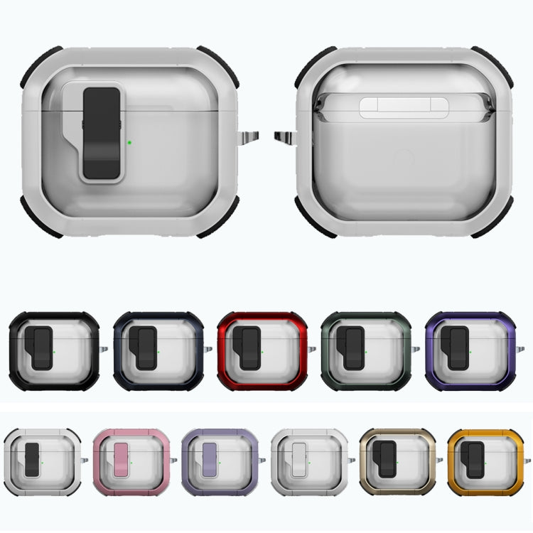 Thunder Clear Wireless Earphones Protective Case with Magnetic Switch, For AirPods 4�������������...