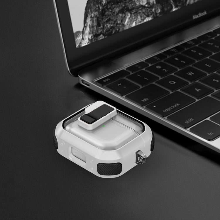 Thunder Clear Wireless Earphones Protective Case with Magnetic Switch, For AirPods 4�������������...