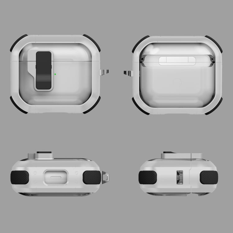 Thunder Clear Wireless Earphones Protective Case with Magnetic Switch, For AirPods 4�������������...