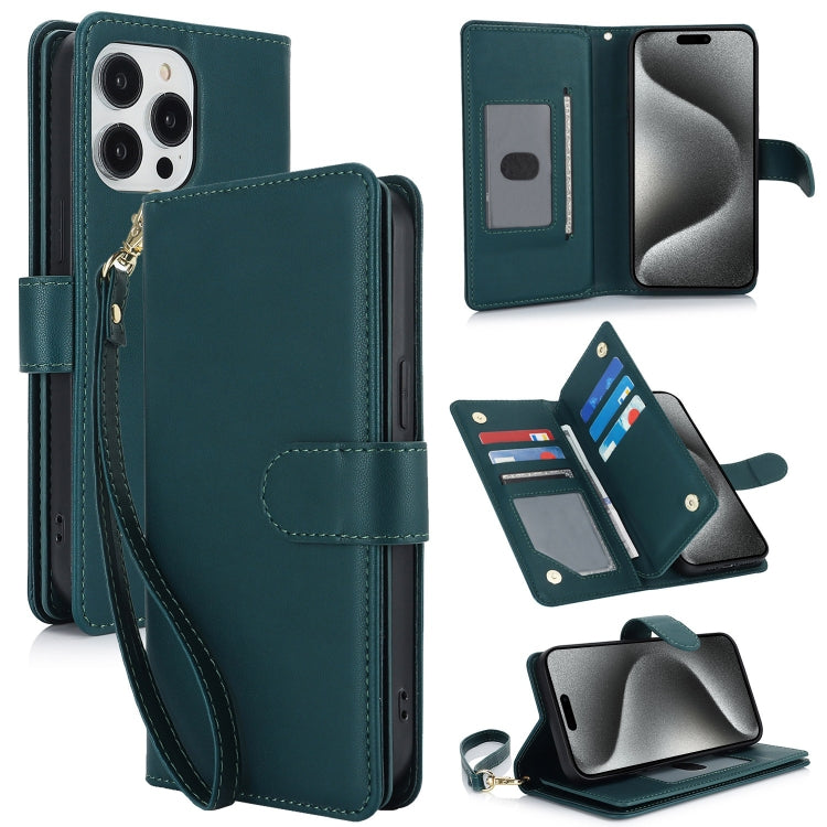 Multi-Card Wallet RFID Leather Phone Case, For iPhone 16e, For iPhone 16 Pro Max, For iPhone 16 P...
