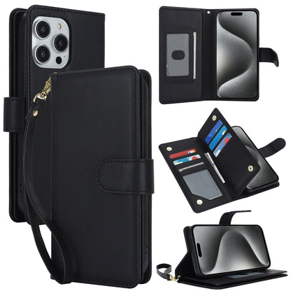 Multi-Card Wallet RFID Leather Phone Case, For iPhone 16e, For iPhone 16 Pro Max, For iPhone 16 P...