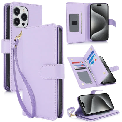 Multi-Card Wallet RFID Leather Phone Case, For iPhone 16e, For iPhone 16 Pro Max, For iPhone 16 P...