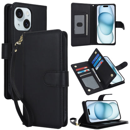 Multi-Card Wallet RFID Leather Phone Case, For iPhone 16e, For iPhone 16 Pro Max, For iPhone 16 P...
