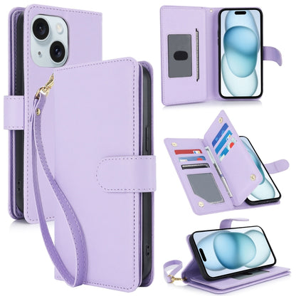 Multi-Card Wallet RFID Leather Phone Case, For iPhone 16e, For iPhone 16 Pro Max, For iPhone 16 P...
