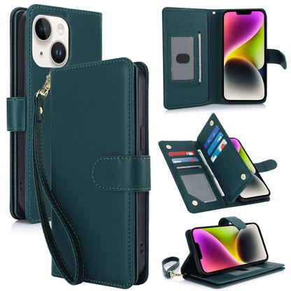Multi-Card Wallet RFID Leather Phone Case, For iPhone 16e, For iPhone 16 Pro Max, For iPhone 16 P...