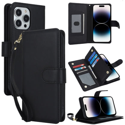Multi-Card Wallet RFID Leather Phone Case, For iPhone 16e, For iPhone 16 Pro Max, For iPhone 16 P...