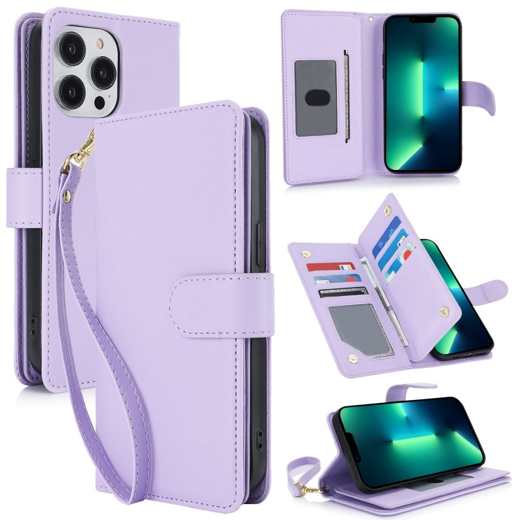 Multi-Card Wallet RFID Leather Phone Case, For iPhone 13 Pro Max, For iPhone 13 Pro, For iPhone 1...