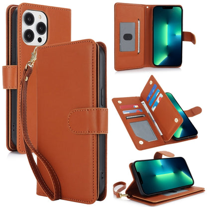 Multi-Card Wallet RFID Leather Phone Case, For iPhone 13 Pro Max, For iPhone 13 Pro, For iPhone 1...