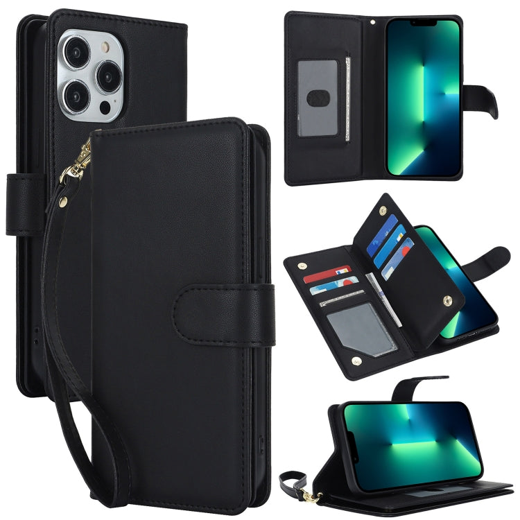 Multi-Card Wallet RFID Leather Phone Case, For iPhone 13 Pro Max, For iPhone 13 Pro, For iPhone 1...