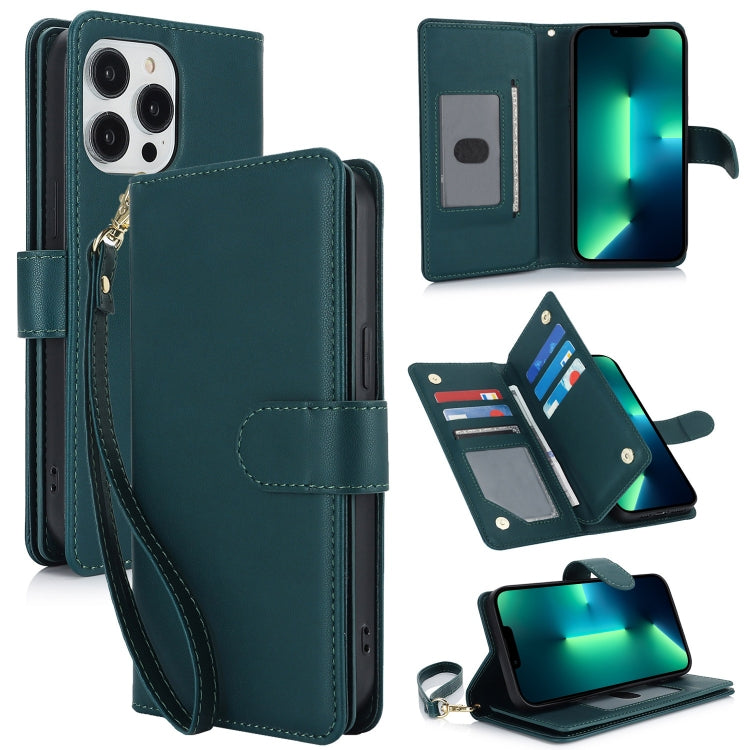 Multi-Card Wallet RFID Leather Phone Case, For iPhone 13 Pro Max, For iPhone 13 Pro, For iPhone 1...