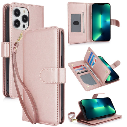 Multi-Card Wallet RFID Leather Phone Case, For iPhone 13 Pro Max, For iPhone 13 Pro, For iPhone 1...