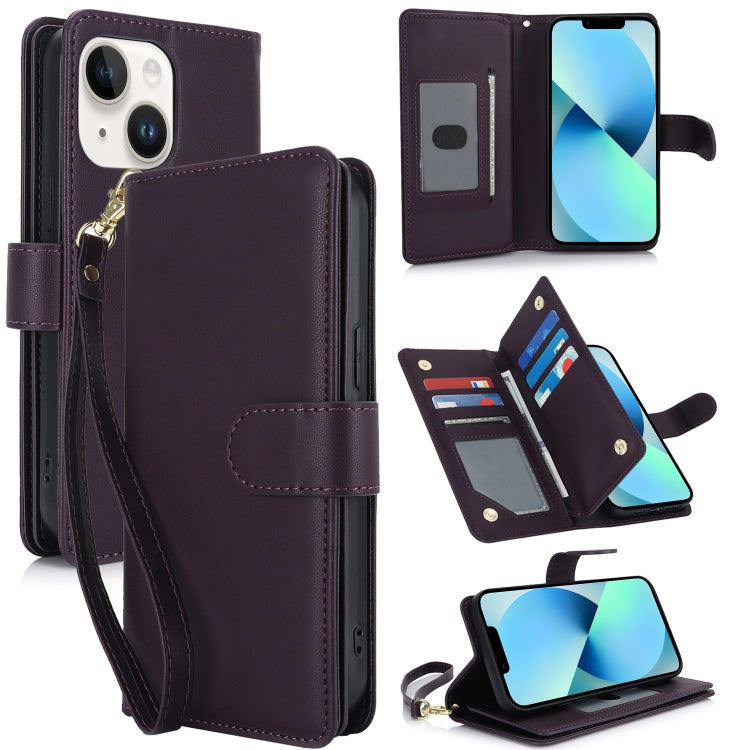 Multi-Card Wallet RFID Leather Phone Case, For iPhone 13 Pro Max, For iPhone 13 Pro, For iPhone 1...