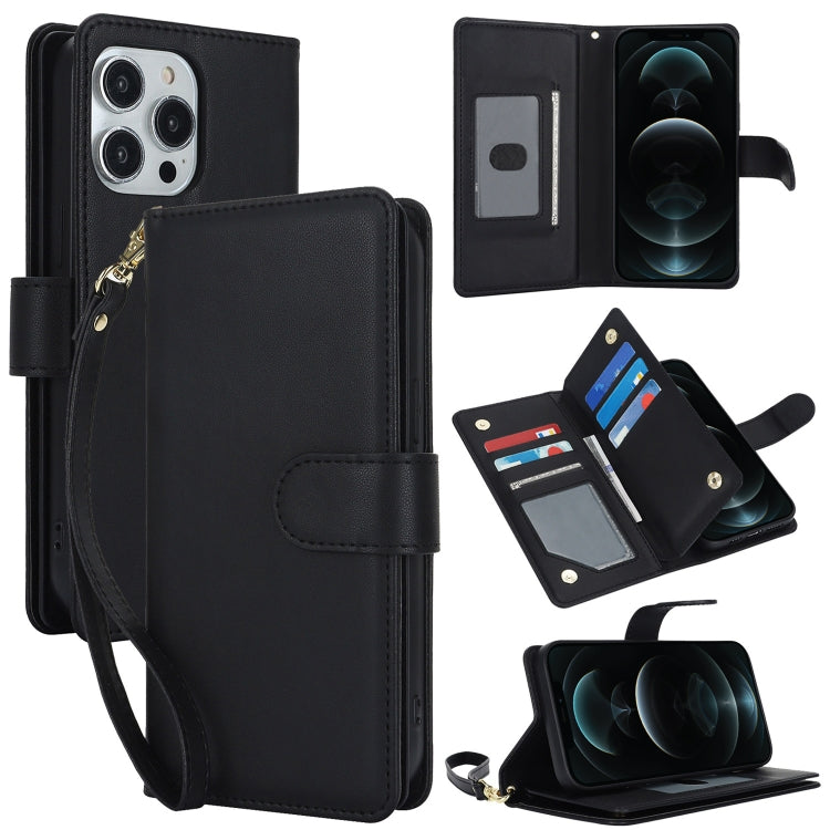 Multi-Card Wallet RFID Leather Phone Case, For iPhone 13 Pro Max, For iPhone 13 Pro, For iPhone 1...