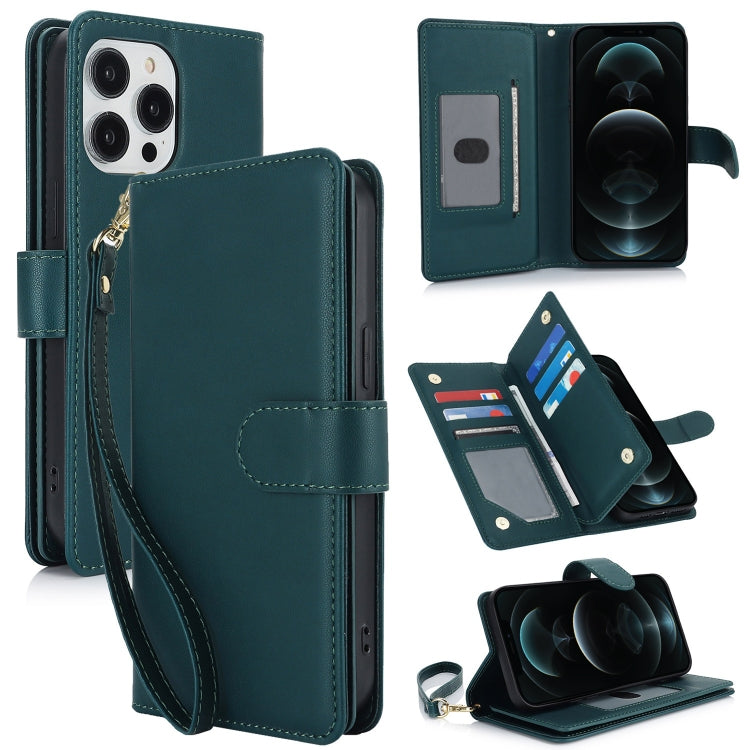 Multi-Card Wallet RFID Leather Phone Case, For iPhone 13 Pro Max, For iPhone 13 Pro, For iPhone 1...