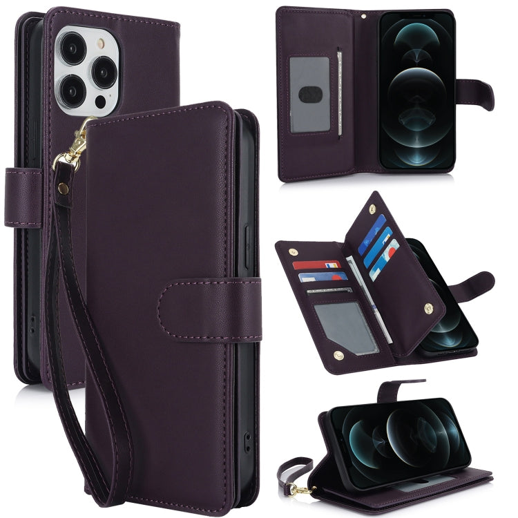 Multi-Card Wallet RFID Leather Phone Case, For iPhone 13 Pro Max, For iPhone 13 Pro, For iPhone 1...