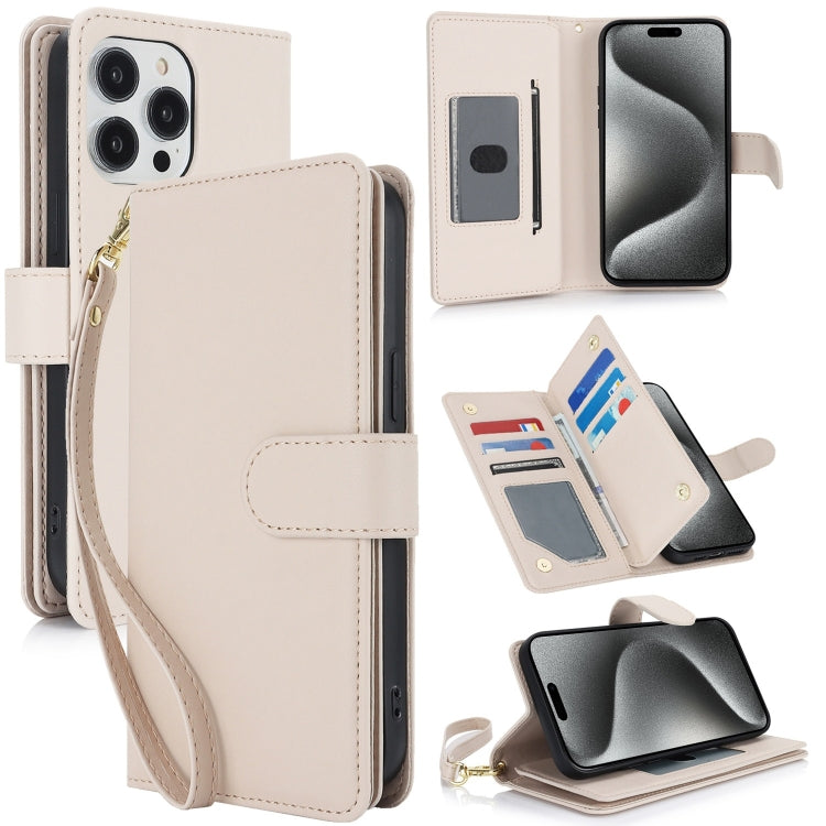 Multi-Card Wallet RFID Leather Phone Case, For iPhone 16e, For iPhone 16 Pro Max, For iPhone 16 P...