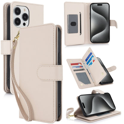 Multi-Card Wallet RFID Leather Phone Case, For iPhone 16e, For iPhone 16 Pro Max, For iPhone 16 P...