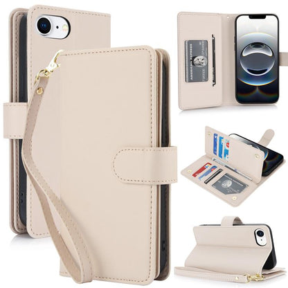 Multi-Card Wallet RFID Leather Phone Case, For iPhone 16e, For iPhone 16 Pro Max, For iPhone 16 P...