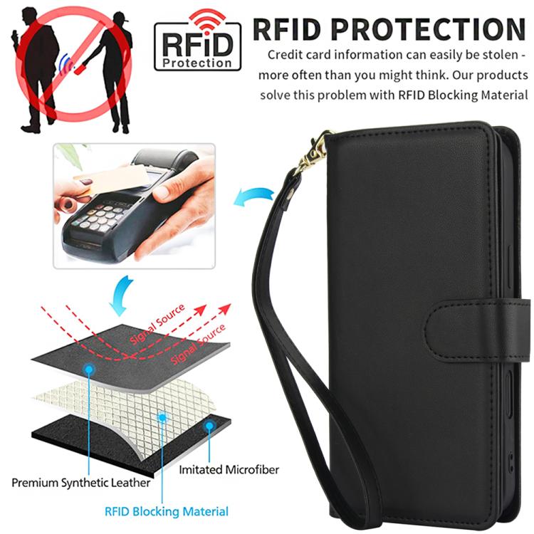 Multi-Card Wallet RFID Leather Phone Case