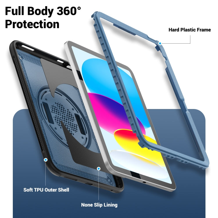 Honeycomb Hand Grip Turntable Stand Tablet Case, For iPad 10th Gen 10.9 2022���������������������...