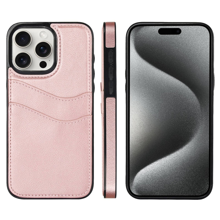 Litchi Leather Skin Card Slots Phone Case