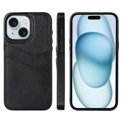 Litchi Leather Skin Card Slots Phone Case