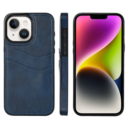 Litchi Leather Skin Card Slots Phone Case