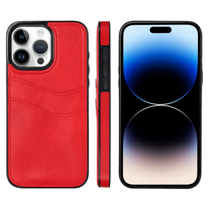 Litchi Leather Skin Card Slots Phone Case